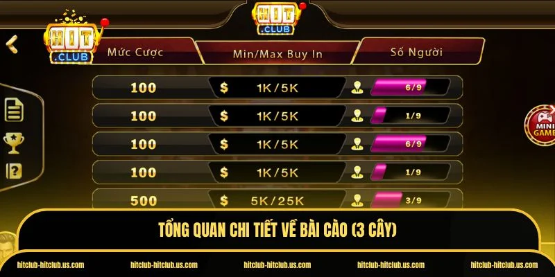 Bài cào (3 cây)